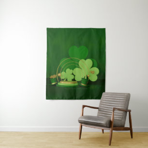 SlipperyJoe's St. Patrick's Day Thema Kobold Wandteppich