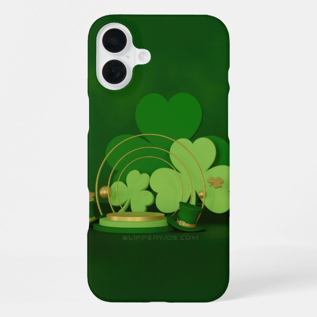 SlipperyJoe's St. Patrick's Day-Themen-Lobold iPhone Hülle (Rückseite)