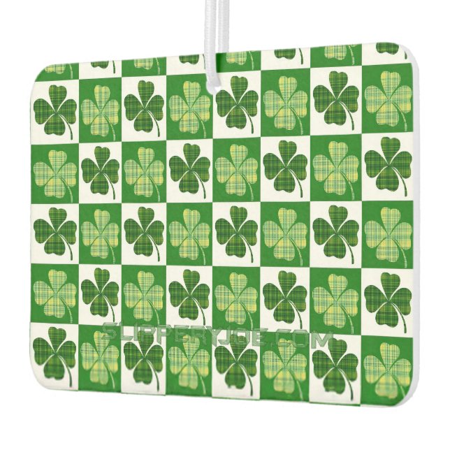 SlipperyJoe's St. Patrick's Day Vierblattklee Autolufterfrischer (Links)
