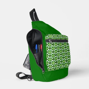 SlipperyJoe's St. Patrick's Day Vierblattklee Crossbody Bag