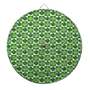 SlipperyJoe's St. Patrick's Day Vierblattklee Dartscheibe