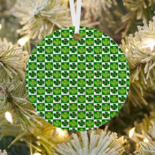 SlipperyJoe's St. Patrick's Day Vierblattklee Ornament Aus Metall
