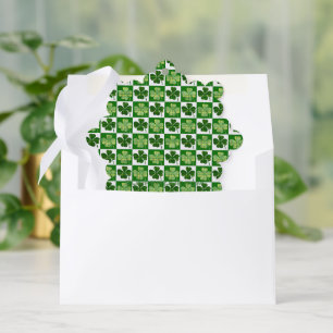 SlipperyJoe's St. Patrick's Day Vierblattklee Ornament Karte