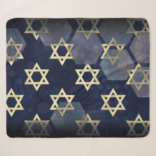 SlipperyJoe's starke Chanukka-Stimmung Davidstern Sherpadecke
