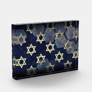 SlipperyJoe's starkes Hanukkah-Feeling Stern von D Fotoblock