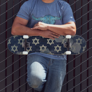 SlipperyJoe's starkes Hanukkah-Feeling Stern von D Skateboard