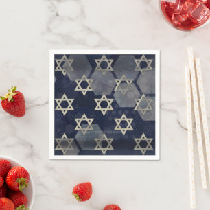 SlipperyJoe's starkes Hanukkah-Vibes Stern Davids Serviette