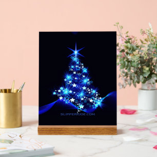SlipperyJoe's stilisierter leuchtender Weihnachtsb Acrylschild