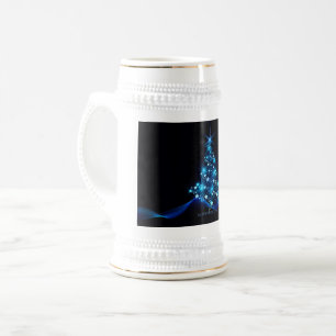 SlipperyJoe's stilisierter leuchtender Weihnachtsb Bierglas