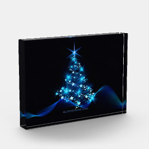 SlipperyJoe's stilisierter leuchtender Weihnachtsb Fotoblock