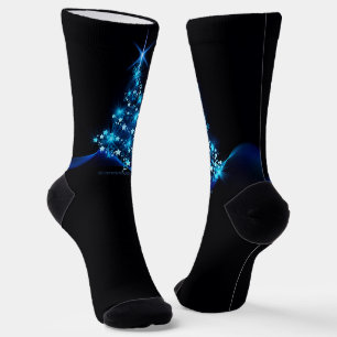 SlipperyJoe's stilisierter leuchtender Weihnachtsb Socken