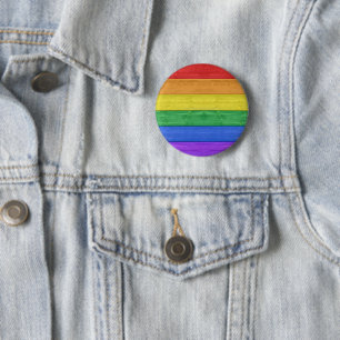 SlipperyJoe's Stolz Fahne Regenbogenfarben aus Hol Button