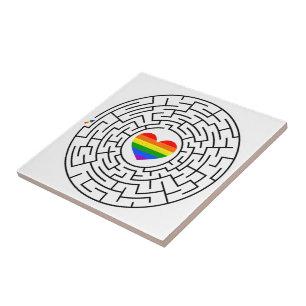 SlipperyJoe's Stolz-Labyrinth-Pfeil-Puzzle labyri Fliese