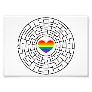 SlipperyJoe's Stolz-Labyrinth-Pfeil-Puzzle labyri Fotodruck
