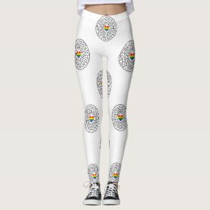 SlipperyJoe's Stolz-Labyrinth-Pfeil-Puzzle labyri Leggings
