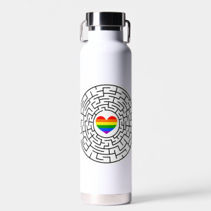 SlipperyJoe's Stolz-Labyrinth-Pfeil-Puzzle labyri Trinkflasche