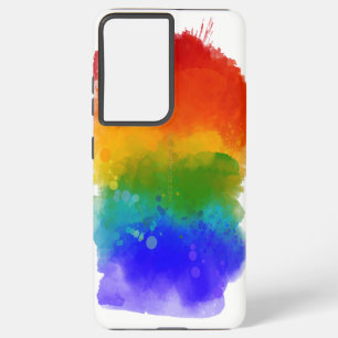 SlipperyJoe's Stolz Spritzer Farben Regenbogenfeie Samsung Galaxy Hülle