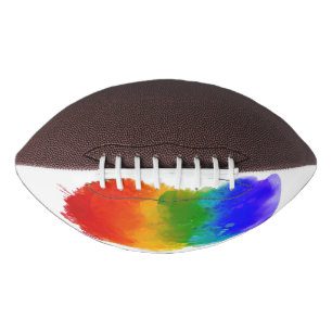 SlipperyJoe's Stolz Spritzer Regenbogenfarben Vibr Football