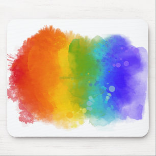 SlipperyJoe's Stolz Spritzer Regenbogenfarben Vibr Mousepad