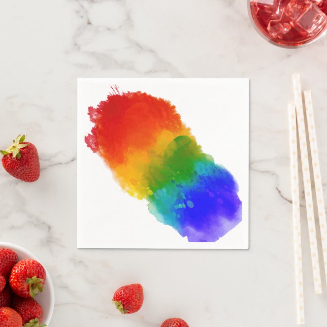 SlipperyJoe's Stolz Spritzer Regenbogenfarben Vibr Serviette (Beispiel)