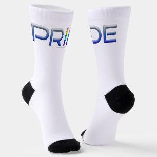 SlipperyJoe's Stolz-Wort metallische Buchstaben st Socken