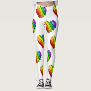SlipperyJoe's stolze Herzform mehrere Horizonte Leggings
