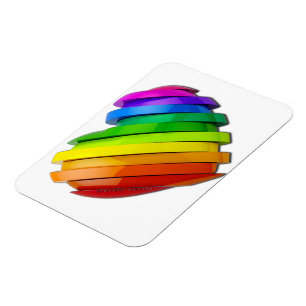 SlipperyJoe's stolze Herzform mehrere Horizonte Magnet