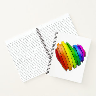 SlipperyJoe's stolze Herzform mehrere Horizonte Notizbuch