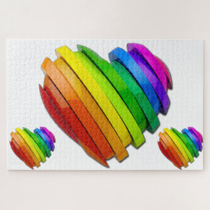 SlipperyJoe's stolze Herzform mehrere Horizonte Puzzle