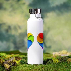 SlipperyJoe's stolze Herzkurve Form 3-D drei-d Trinkflasche