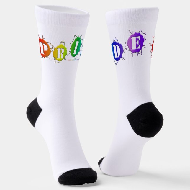 SlipperyJoe's Stolzfarben dreidimensional Socken (Gewinkelt)