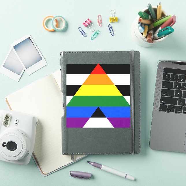 SlipperyJoe's Straight Ally Flag Gay Geschenke LGB Aufkleber (iPad Hülle)