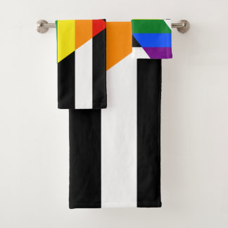 SlipperyJoe's Straight Ally Flag Gay Geschenke LGB Badhandtuch Set