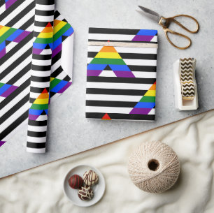 SlipperyJoe's Straight Ally Flag Gay Geschenke LGB Geschenkpapier