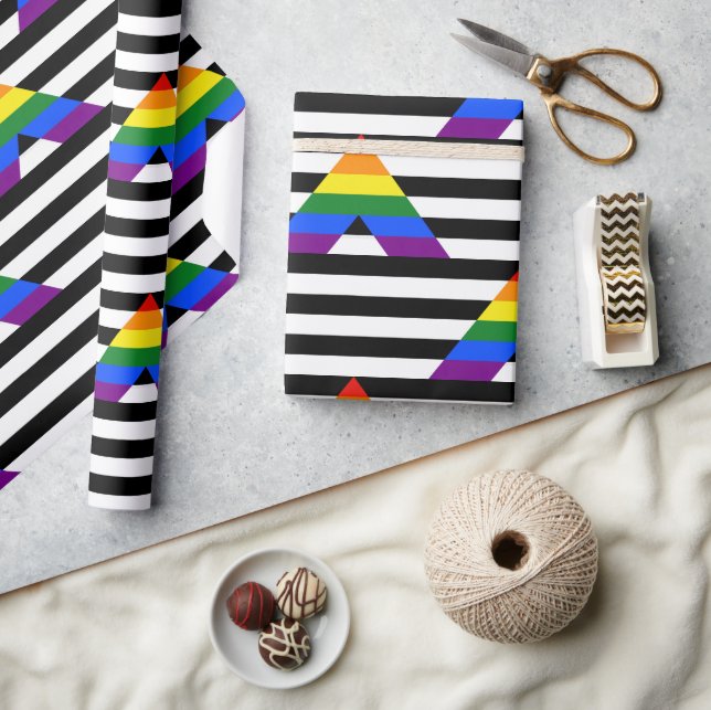 SlipperyJoe's Straight Ally Flag Gay Geschenke LGB Geschenkpapier (Kunsthandwerk)