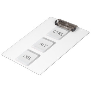 SlipperyJoe's STRG ALT ENTF Computer-Tastaturtaste Klemmbrett