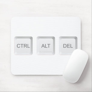 SlipperyJoe's STRG ALT ENTF-Taste Computer-Tastatu Mousepad