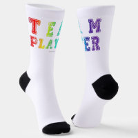 SlipperyJoe's Team Player-Wörter Farbverlauf Regen