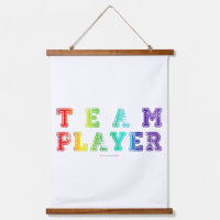 SlipperyJoe's Team Player-Wörter Farbverlauf Regen