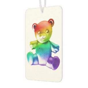 SlipperyJoe's Teddybär aus gebürstetem Metall, san Autolufterfrischer