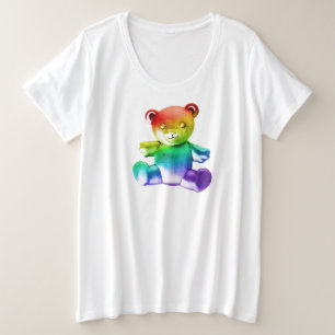 SlipperyJoe's Teddybär aus gebürstetem Metall, san Große Größe T-Shirt