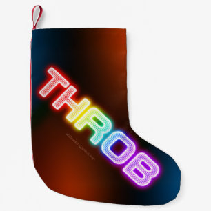 SlipperyJoe's throb Regenbogenförmige Gradientendi Kleiner Weihnachtsstrumpf