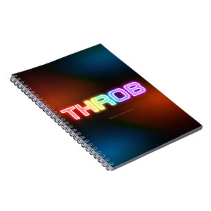 SlipperyJoe's throb Regenbogenförmige Gradientendi Notizblock