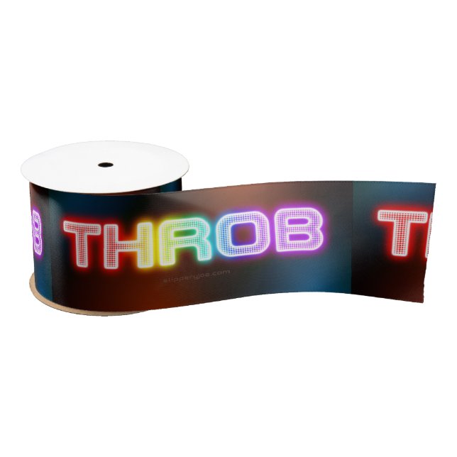 SlipperyJoe's throb Regenbogenförmige Gradientendi Satinband (Spule)