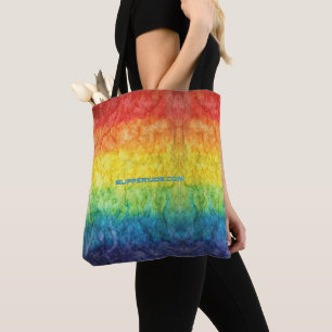 SlipperyJoe's tie-dyed Flagge Regenbogen in etwas