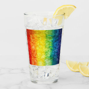 SlipperyJoe's tie-gefärbte Flagge Regenbogen in et Glas