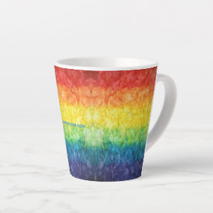 SlipperyJoe's tie-gefärbte Flagge Regenbogen in et Milchtasse