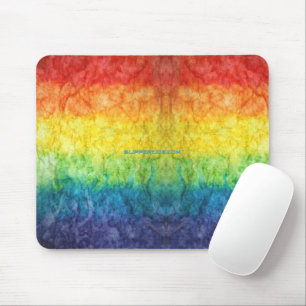SlipperyJoe's tie-gefärbte Flagge Regenbogen in et Mousepad