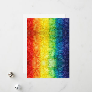SlipperyJoes tie-gefärbte Regenbogenflagge in s ge Feiertagskarte