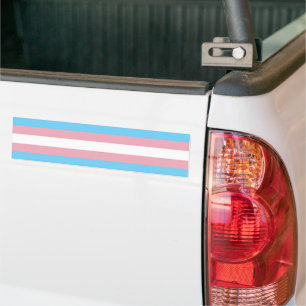 SlipperyJoe's Transgender-Stolzflagge Diversitäts- Autoaufkleber